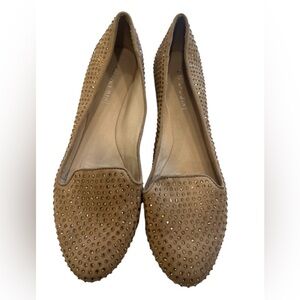 Gianni Bini‎ Studded Tan Suede Loafers – Size 8